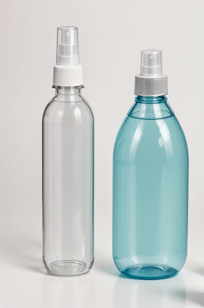 one medium spray bottle at white background