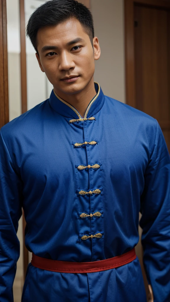 a male human with purple dragon features