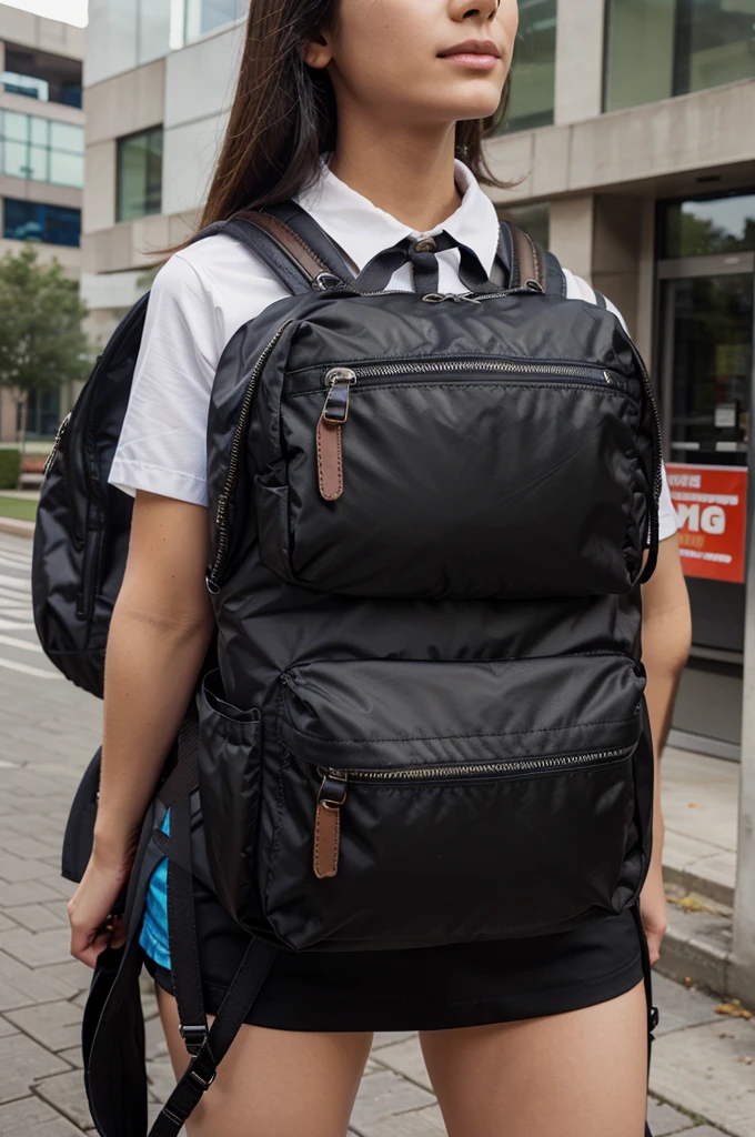 Polyester backpacks, nylon with genuine leather details, executives, big ones, university students