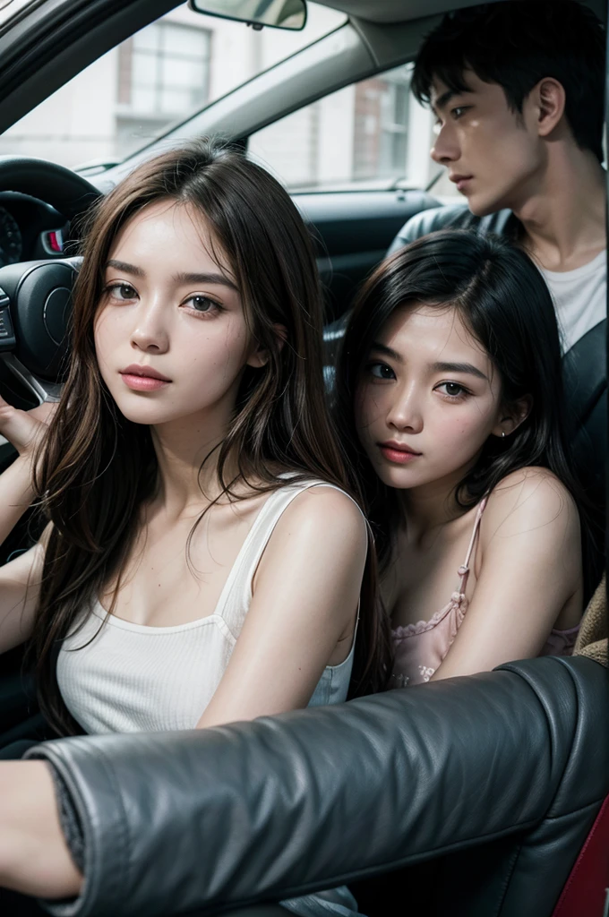 couple in a car