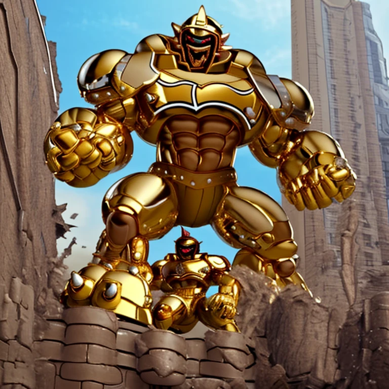 (Solo. masterpiece. official art. 8k. best quality. detailed full body. full body.)
(situation 1 : dominating zeraora. zeraora is over 1000 meters long. focus GIANT mechanical Muscular zeraora is trampling the city. Looking down. macro. stomp. Low-angle perspective. emphasizing the immense size. He is much bigger than a skyscraper. Giga Giants. looking down. foot focus, (soles:1.2))
(situation 2 :smoke and flames rising from the destruction in the city)
(Additional details 1: wearing a full-face helmet. golden armor. Armored Flazzard. Armored_Flazzard. high-tech bio-mecha armor. real texture material. whole body shines like metal. Wearing cyberpunk mecha. emphasizes the muscles. suit fully made of metal. intricate armor. Robotic suit. suit fully made of metal. cyborg. He is wearing a golden cloak.).
(Additional details 2: (Detailed head. Detailed Body. Detailed abs. gigantic muscles. HYPER MUSCLES. Gigachad Muscular. big muscle. pecs. triceps. traps. unusually developed muscular body. body full of huge muscles. showing off muscles. pectorales enormes. Exaggeratedly huge muscles. huge muscles. long legs.).
(Additional details 3: Spread wings. It has wings. have big wings. The claws are sharp. Sharp teeth).
(Additional details 4: golden hyper penis. hyper golden penis. big penis) Chrome Armor