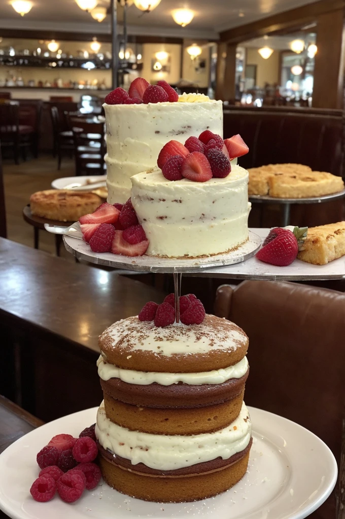 brunch one cake at a restaurant 