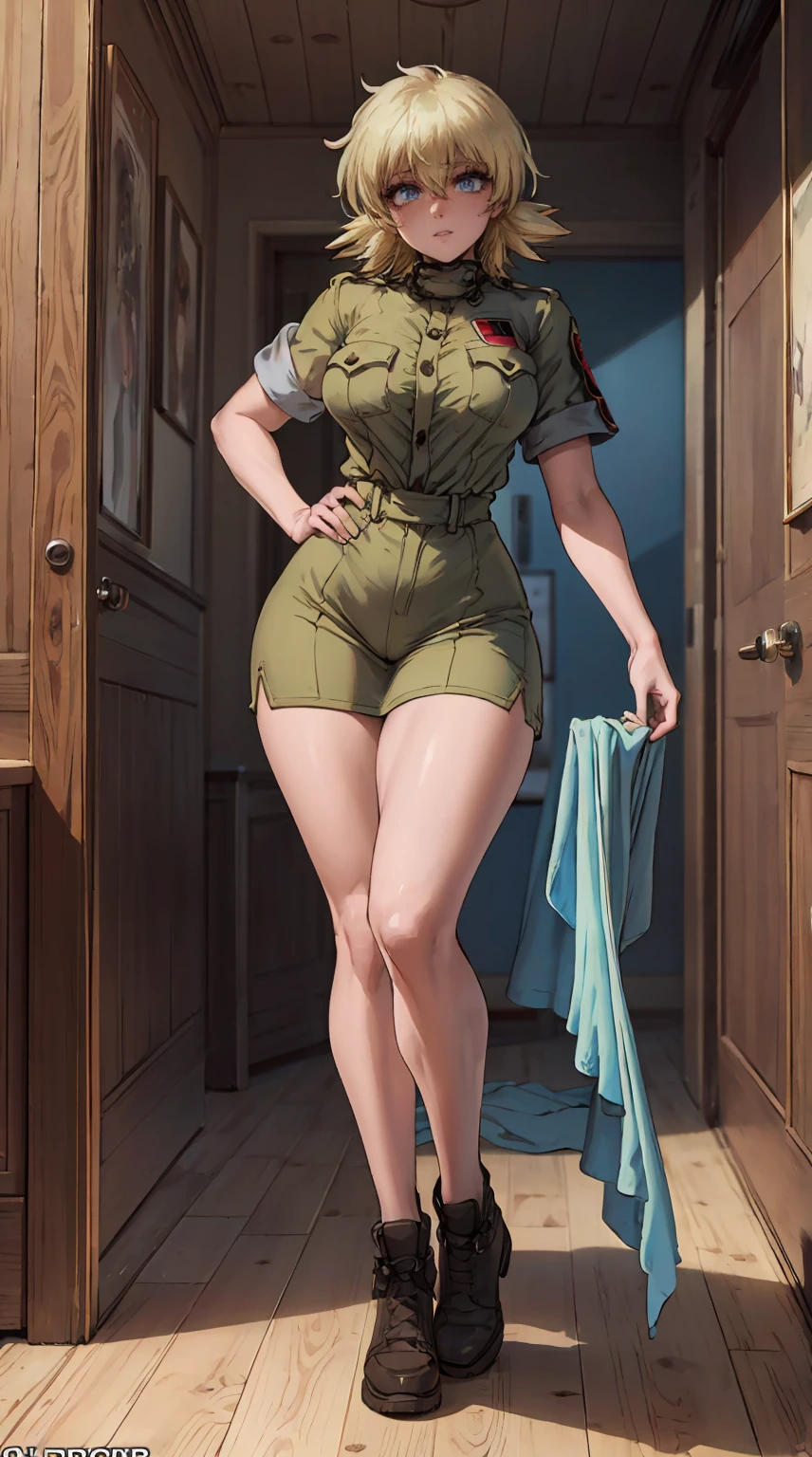 Dexter's mom, nurse, defined face, defined eyes, full lips, thin upturned nose, orgasmic expression, defined figure, thick legs, thin waist, huge breasts, detailed delicate hands, much more voluptuous, more muscular, much more lascivious, very nymphomaniac, cock inside pussy, sex in reverse cowboy position 