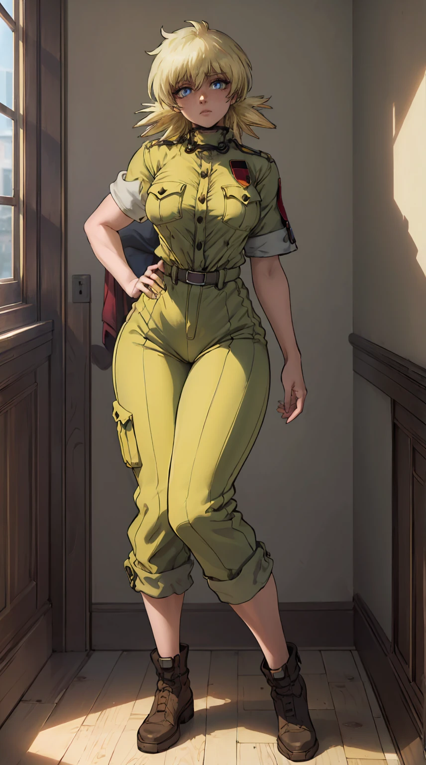 ((((((full body , full shot))))) ((dynamic pose)) (masterpiece, highest quality, best quality, official art, beautiful and aesthetic: 1.2), (1girl), extremely detailed, (fractal art: 1.3), highest detailed, lower boddy focus, lower body, HDR, ), vivid visual effects, (dynamic stripes, luminous traces: 1.2), kuki, kuki shinobu, hip focus, sexy, wide hips, thicc figure, abs, muscular, Face out of shot, Detailed face, Detailed eyes, perfect face, perfect eyes, seras, wearing overall jumpsuit, skirt, exposed thighs