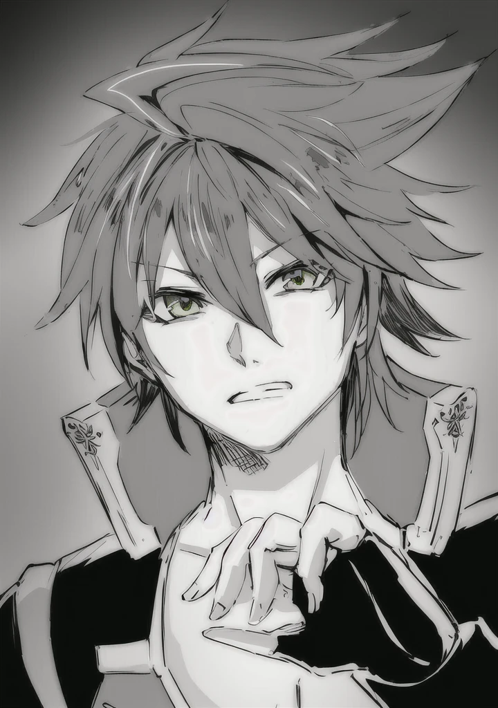 1boy, anime, ultra detailed, beautiful eyes, beautiful face, brown hair, yellow eyes, white skin