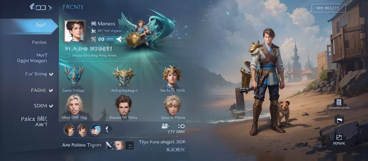 Best quality, masterpiece, detailed skin texture, detailed clothes texture, detailed face, super detail, 8k, intricate detail, 1 man 17 years old handsome, blue eyes, light brown hair, carrying a monkey, gun in hand, make a theme like donghua,The color doesn't change, , extream detail for face,very clear facial details, details and textures on clothes, beautify the face like a Japanese prince