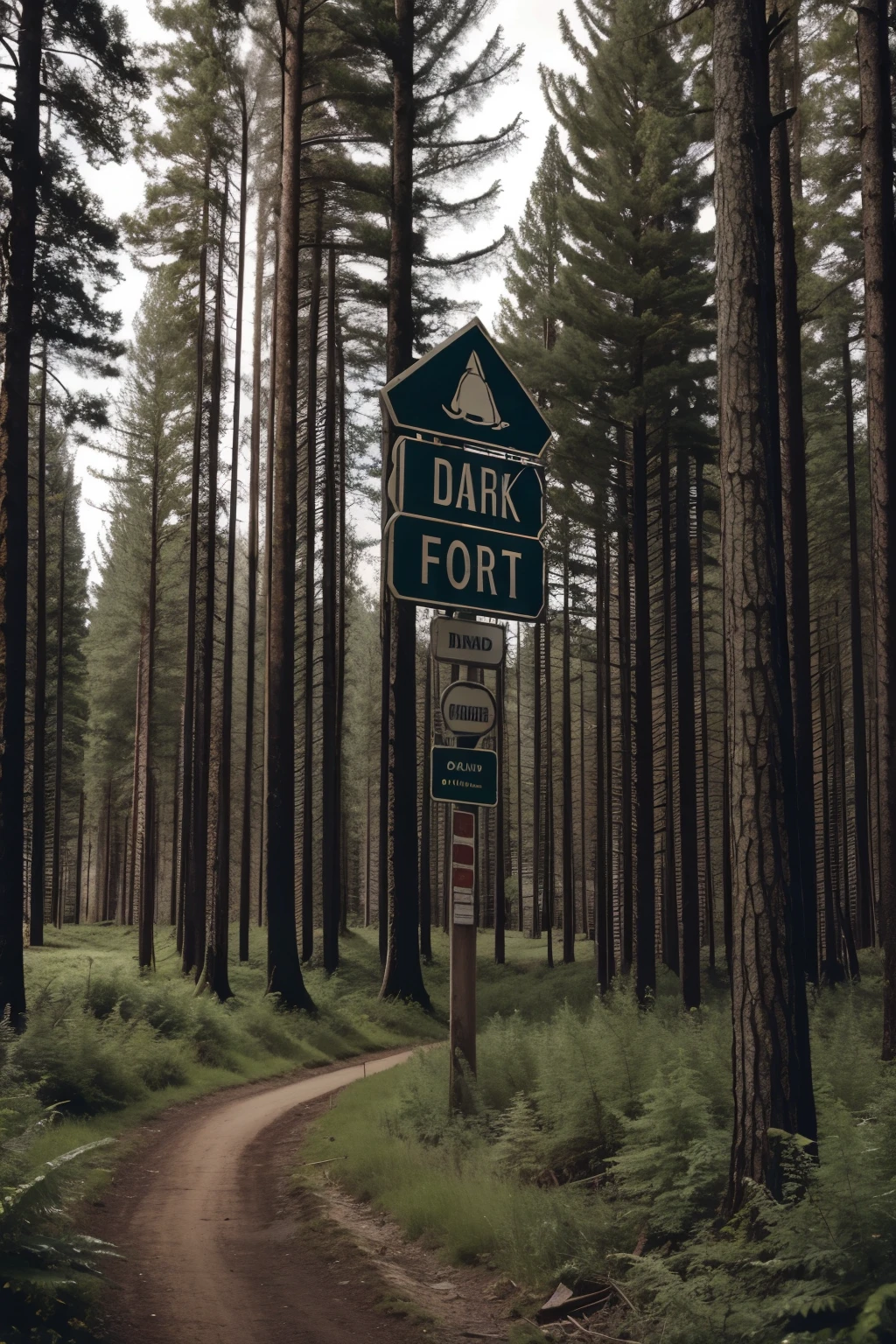 sign written dark forest