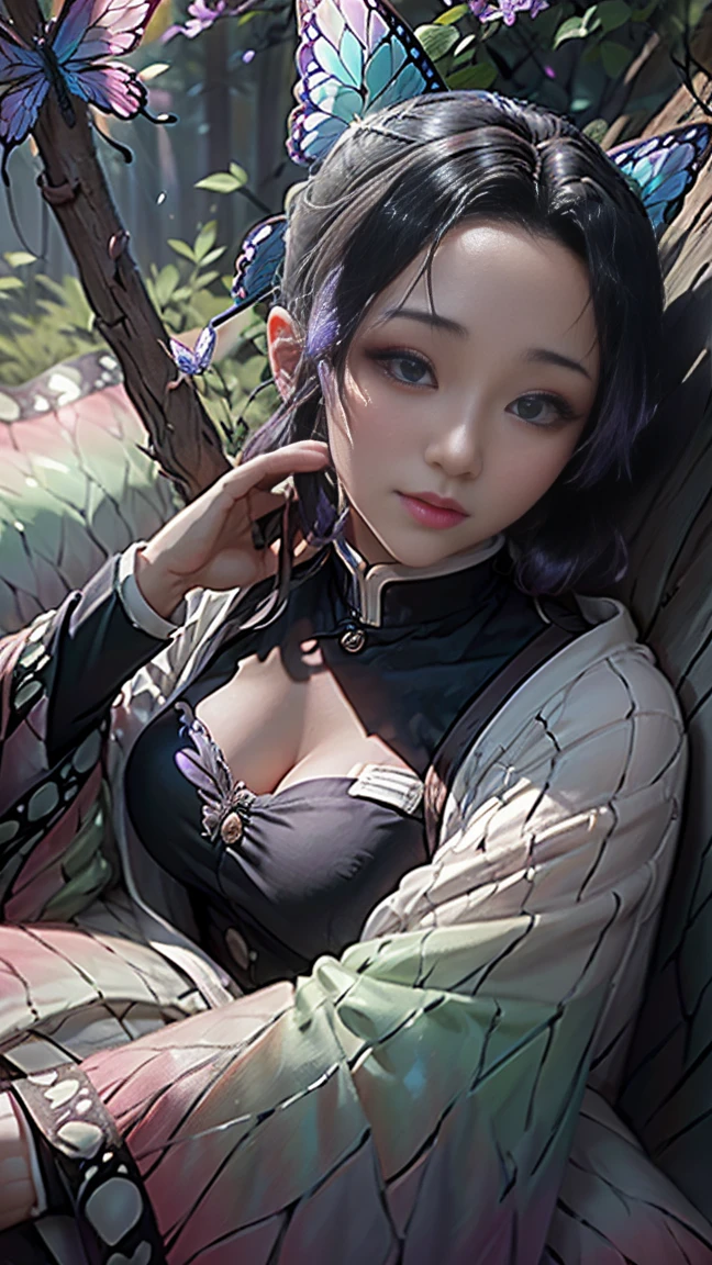 (erotic, seductive, lustful), (masterpiece, best quality), (intricate details), ultra detailed, beautiful and aesthetic, (photo), (1girl), cassiopeia, fellatio, lipstick, medium breast, ecstatic eyes, blushing, highly detailed, solo, nsfw, league of legends, monster girl, lamia, spirit blossom, purple hair, kimono, split tongue, oral sex, paizuri