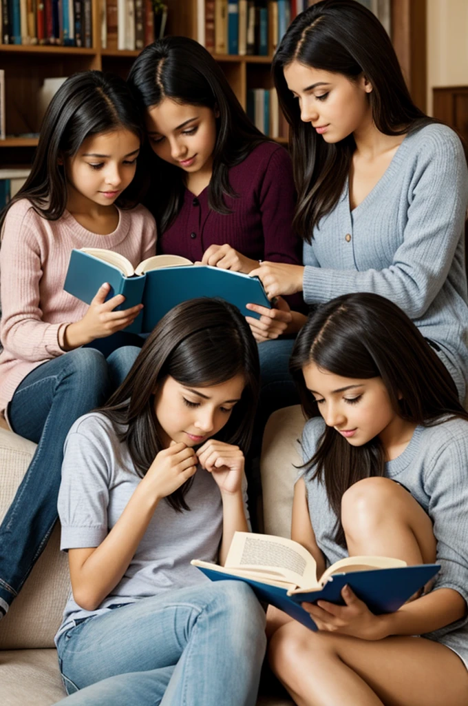 Girls reading