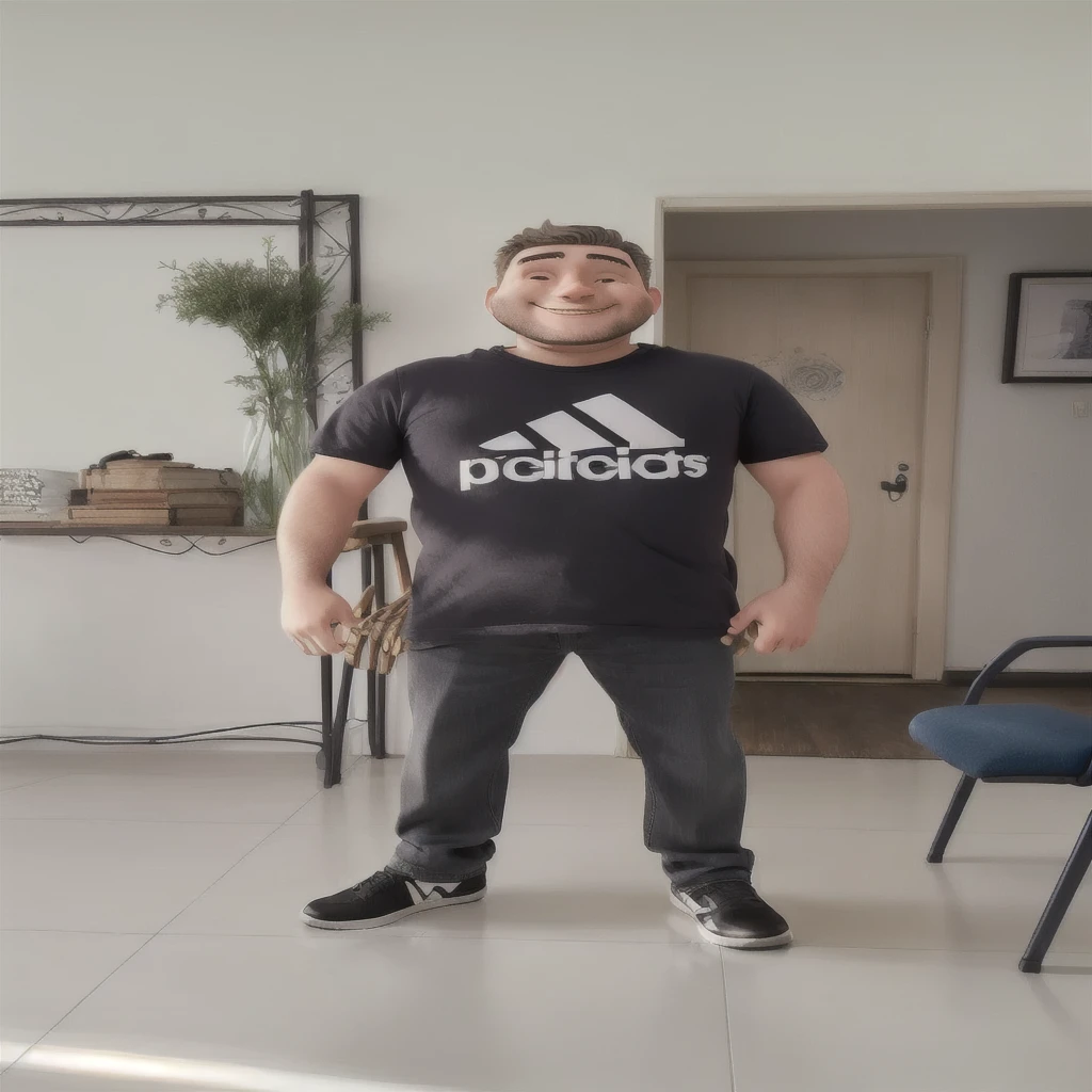 happy man standing