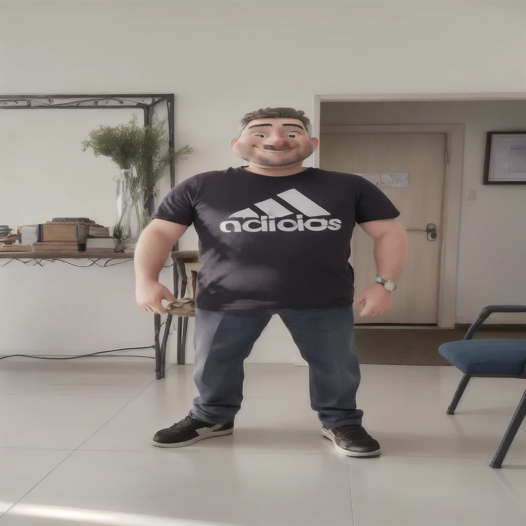 happy man standing