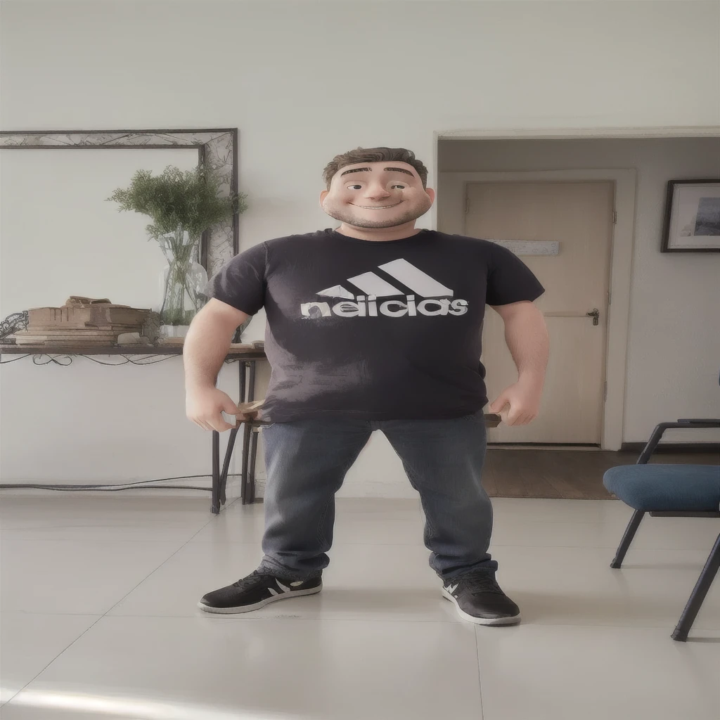 happy man standing