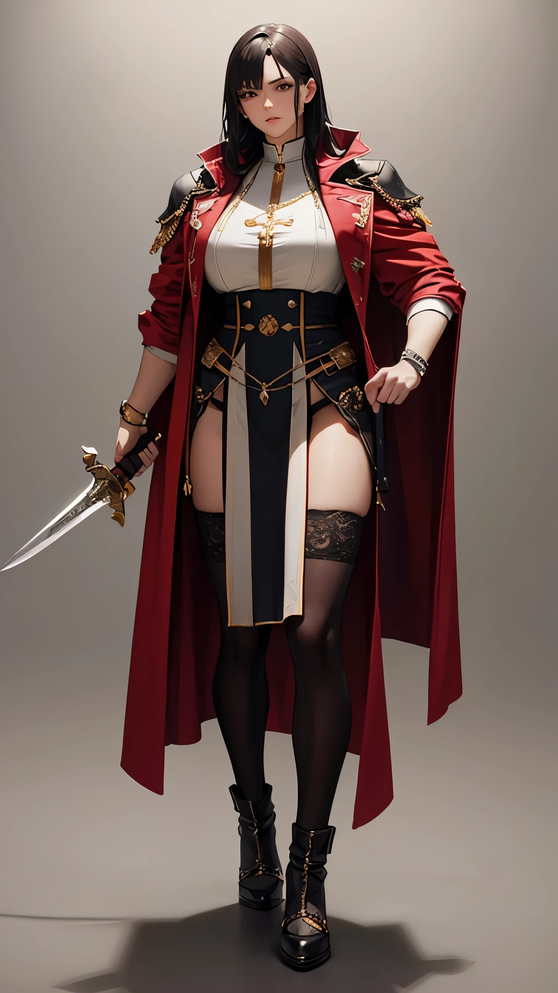 (masterpiece, 4K ,Super detailed:1.2), (anime:1), (Perfect quality), The whole body is shown, View Viewer, Holding a sword, Superhero, Muscular female warrior, Muscular and ultra violent women, Powerfully々And, epic magician girl character, RPG concept art character, Dressed like a priest