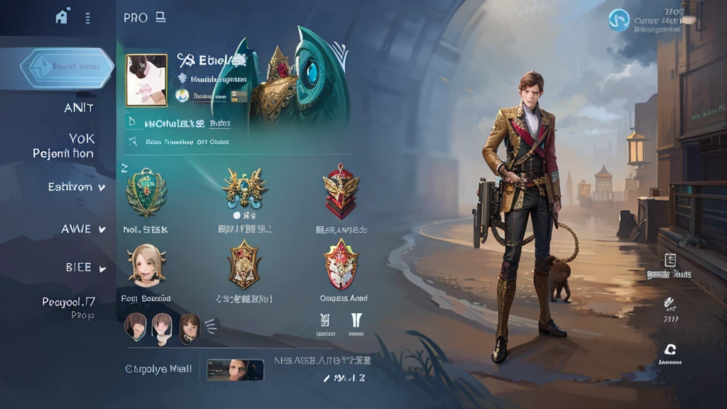 Best quality, masterpiece, detailed skin texture, detailed clothes texture, detailed face, super detail, 8k, intricate detail, 1 man 17 years old handsome, blue eyes, light brown hair, carrying a monkey, gun in hand, make a theme like ,The color doesn't change, , extream detail for face,very clear facial details, details and textures on clothes, beautify the face ,texture on clothing ,focus the effect on the standing person object , perfect the details on the face