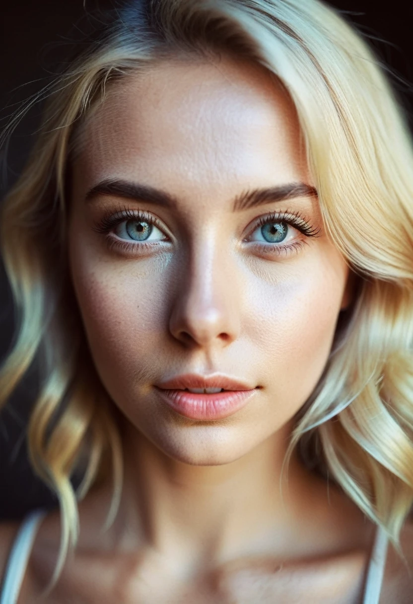  instagram photo, portrait photo of 26 y.o blonde woman, perfect detailed eyes, natural skin, hard shadows, film grain