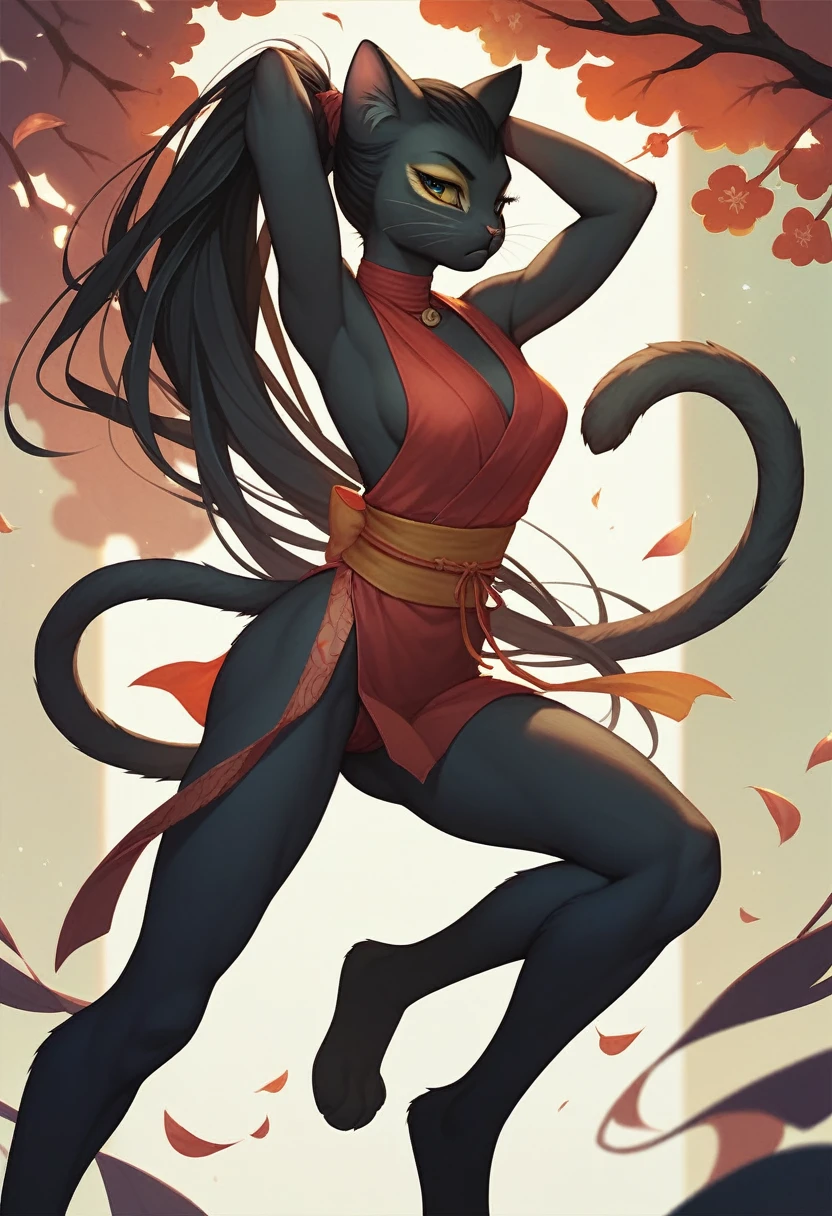 ((ultra quality)), ((chedevr)), Khajiit Girl, Japanese, ninja, anthro cat, fluffy cat, ((long beautiful black hair)), ((there are only cat ears, no others)), ((There is a cat'short fluffy tail on the back)), ((Facial cleanliness)), Beautiful cute face, beautiful female lips, Charming beauty, ((seductive facial expression)), looks at the camera, closing my eyes slightly, ((skin color black like a panther)), ((skin color black)), Body highlights, ((detailed beautiful female eyes)), ((black eyes)), beautiful female hands, ((ideal female figure)), ideal female body shapes, Beautiful waist, Big hips, ((Slim and beautiful)), strictly worth it ((face close up)), ((одежда ninja, sexy ninja clothes, sexy cleavage), Background: 19th century Japan, Traditional Japanese House, ((depth of field)), ((clear high quality image)), ((clear details)), ((very detailed)), realistic, Professional photo shoot, ((Clear Focus)), ((cartoon)), Anime, NFV, fabulous, ultra clarity, 4K, excellent quality, high detail, close-вверх, bare chest, , cum on face, sex oral dick oral, The human penis, Zoophilia, мило sucks dick, the cat sucks gently, caresses with tongue, sperm dripping from mouth, balls dick, balls shaved, big dick, juicy dick, touches eggs with hands, plays with eggs, tits naked, Nipples, sucks dick, girl blowjob, naked
