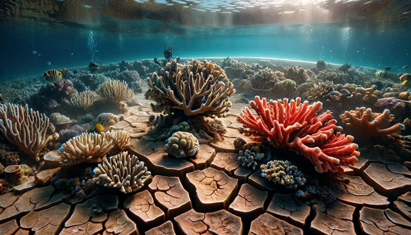 cinematic photo of a coral reef ais-prchd 