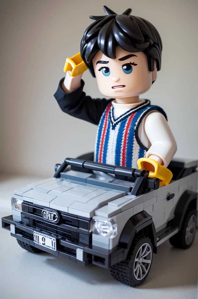 I make a short boy, com liso cabriolet trabakhandk de enginner de lego