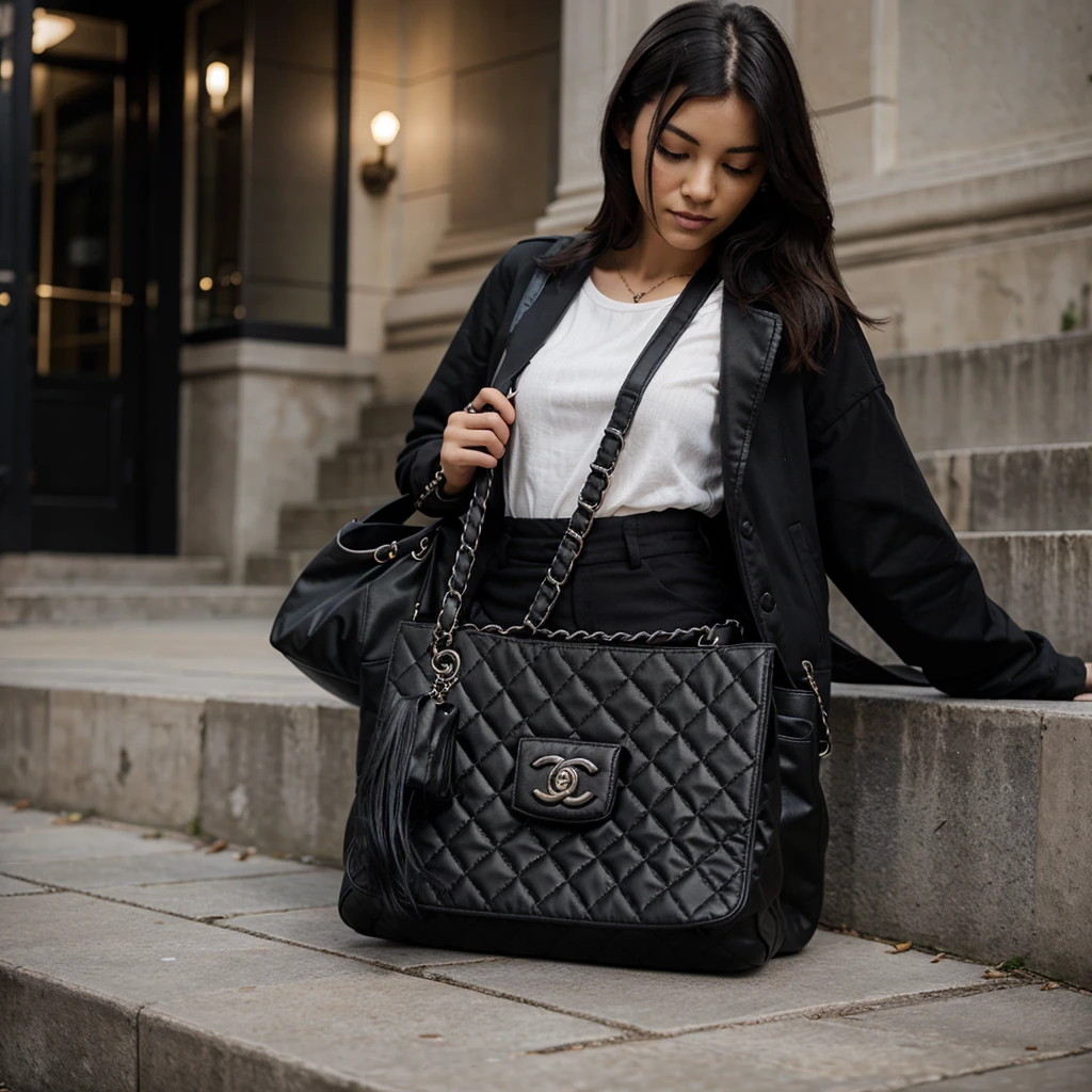 Make a black Chanel bag