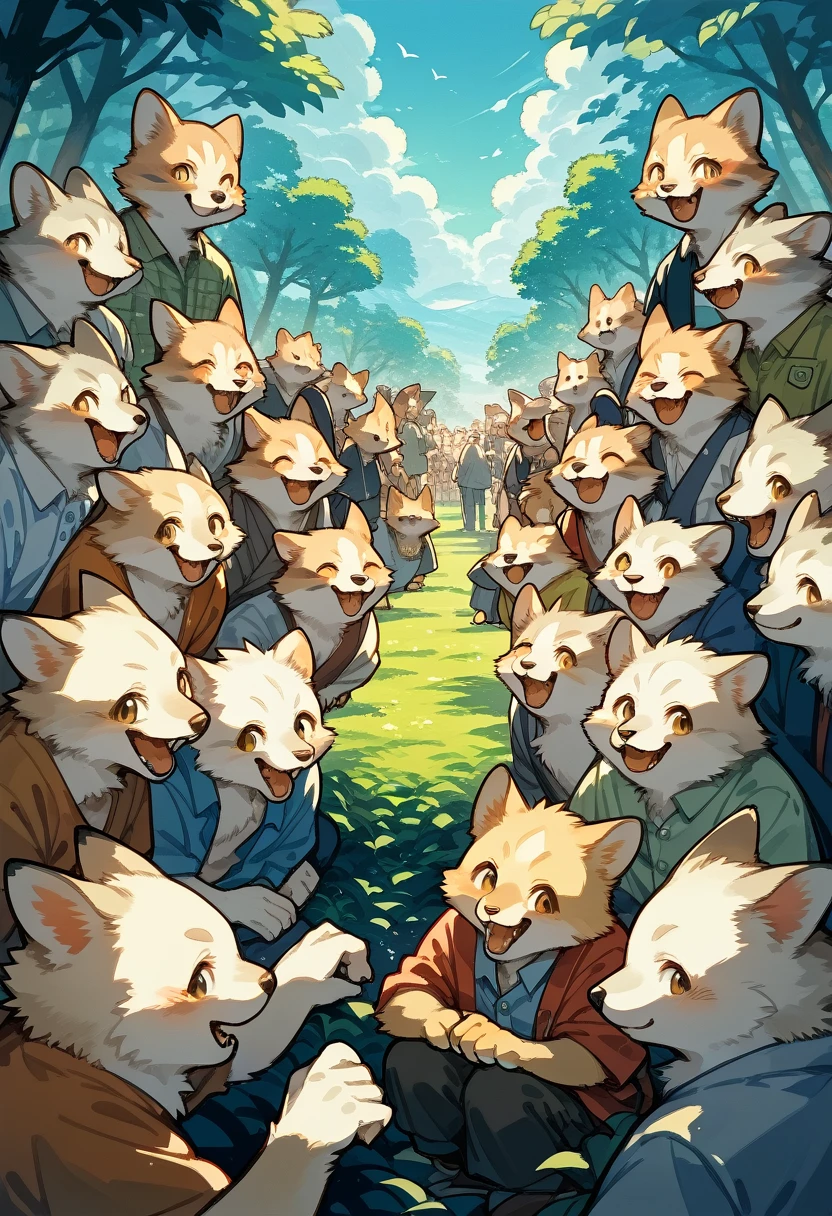super high resolution, detailed background, World Heritage Site, 6+boys, 6+girls, Happy, joyful, absurdres(Photos of solo travelers)(kemono, furry anthro),