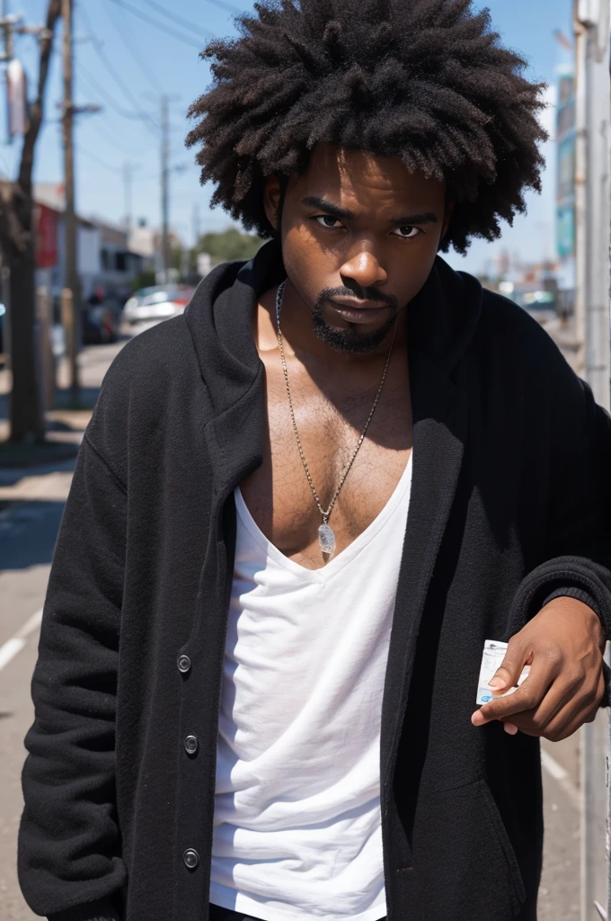 Afro black man