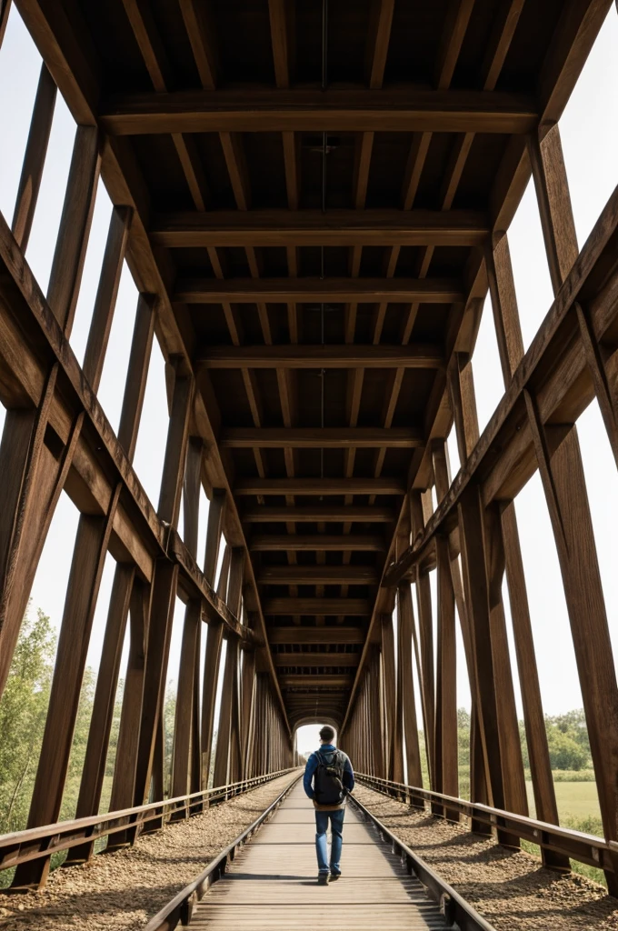 A bridge inside a person's mouth