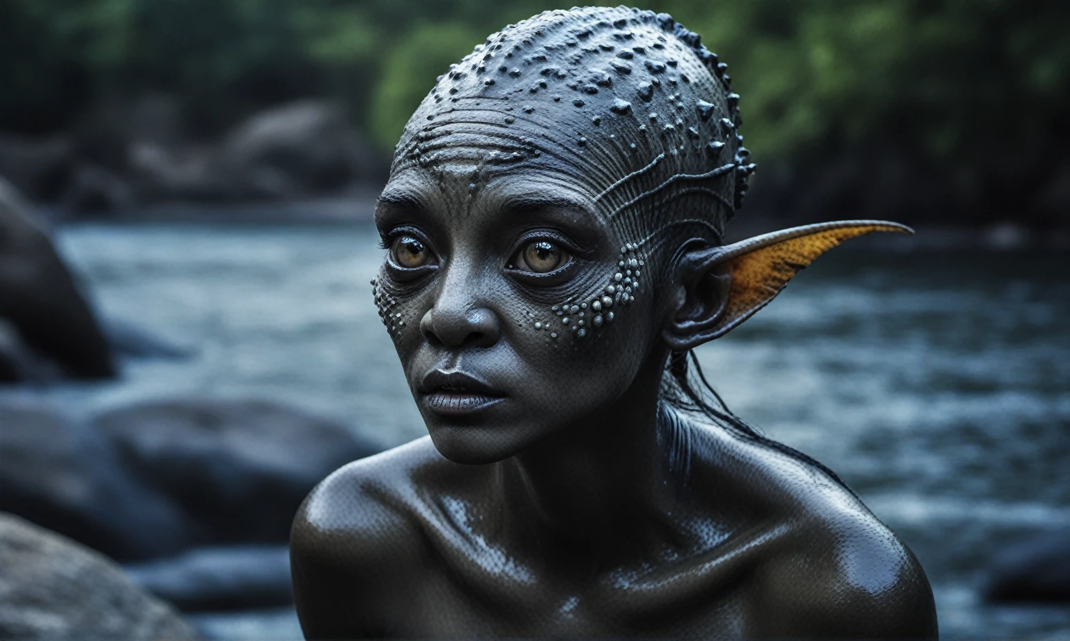 full body shot,beggar deep niobium paladium The Alien Entity,native italian babychild, wants eat,survival in criminal city of future, Technicolor,natural skin textures, hyper realism, hyper detailed,Extremely detailed,High contrast,Masterpiece,Realistic,Ultra Detailed, intricate details,realistic humid leather,extremly intricate,Epic Realistic, cinematic style,irina yermolova,high contrast,hdr,extremely detailed, deep night landscape,masterpiece,intricate details,faded,eyes extremely detailed, high detailed eyes,8k resolution,RAW,retina, Nikon Z9,China,orc,Li River in Guangxi Zhuang of China,tkt style, pointed ears,perfect, Elf,transition between two art styles, Ink painting to photorealism, Double contact, X-ray, Creative, vivid light, masterpiece, fantasy, Abstract, Surrealism, super detailed, high resolution, stop:35;(((creature with a spectral and ghostly appearance)). Her skin is pale, almost translucent,ancient rock paintings of the first people,sharkfish's leather