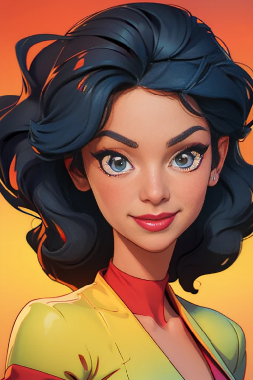 drawing of a woman in a bikini and skirt with a smile, cartoon digital art, in cartoon style, cartoon artstyle, cartoon digital painting, chin, digital art cartoon, cartoon style illustration, cartoon illustration , Cartoon character, cartoon portrait, caricature illustration, chin from portal, cartoon style, cartoon art, realistic cartoon, highly detailed cartoon, cartoon art style, 8k