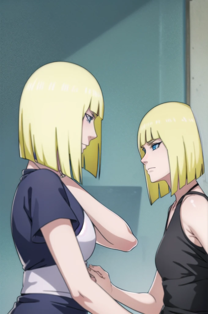 Koh Samui, Koh Samui, Blue eyes, blonde hair, short hair, bang, blunt bang,