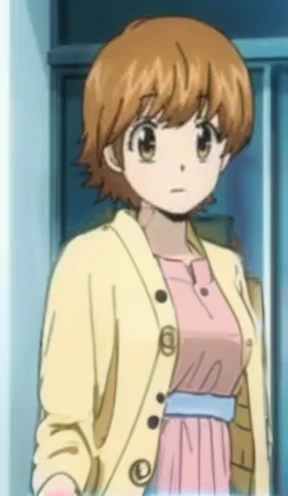 Yellow cardigan, unbuttoned cardigan, Pink dress,