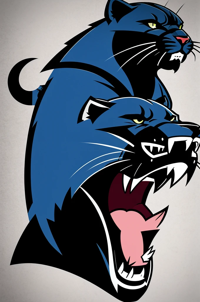 Generate football team logos for me and let your main inspiration be a panther