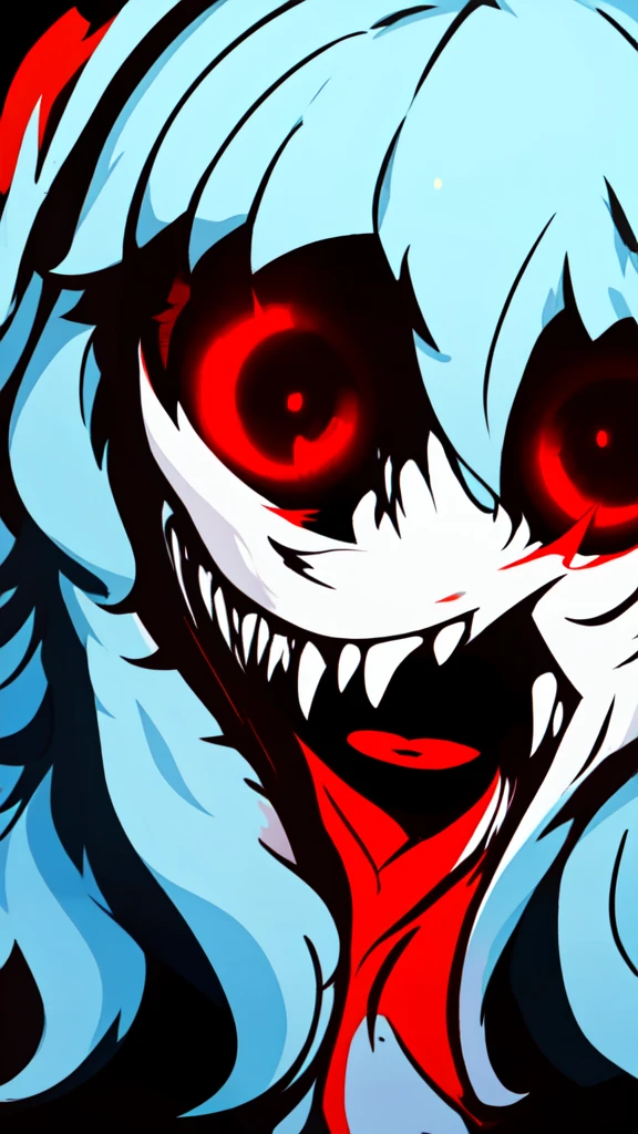 ((masterpiece)), (best quality:1.7), exe, open mouth, ghost, solo, red eyes, face focus