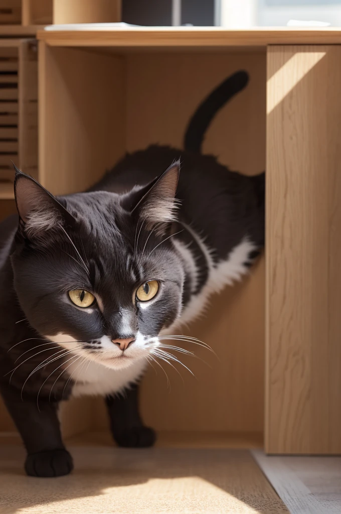 A cat a cat Animal,He works until he sees an ad