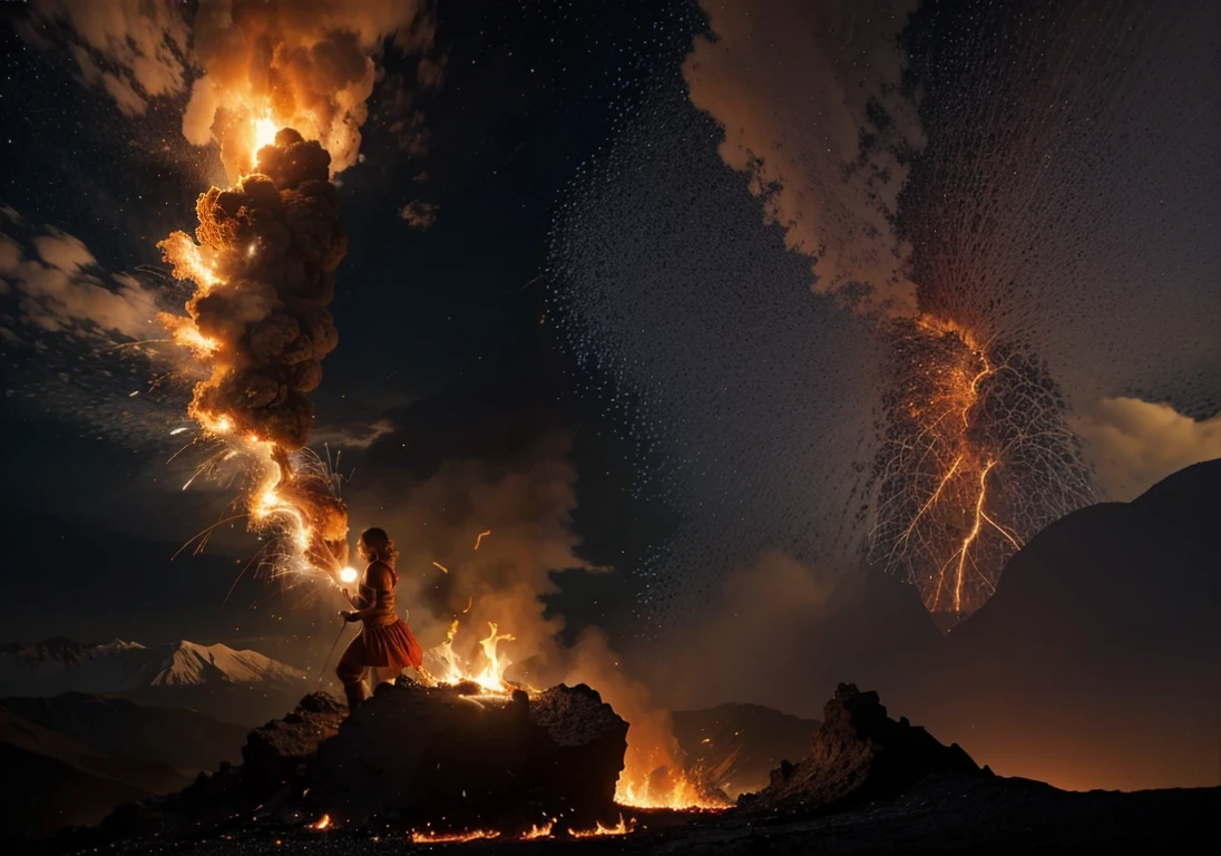 eruption of fire from within us