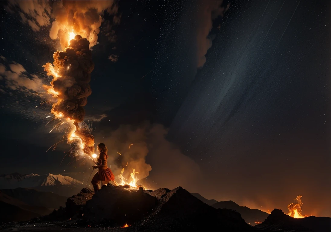 eruption of fire from within us