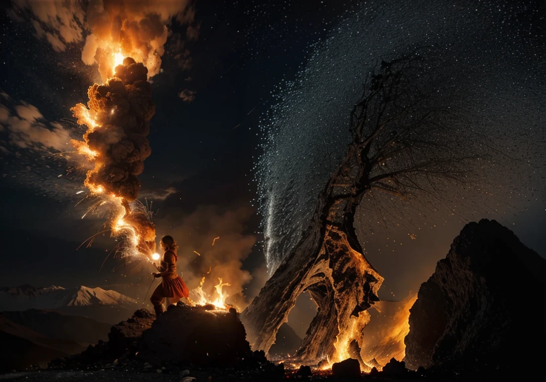 eruption of fire from within us