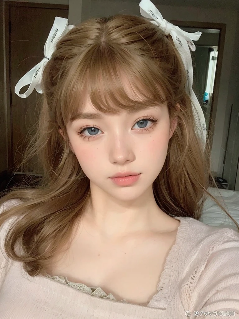 blonde with brown eyes