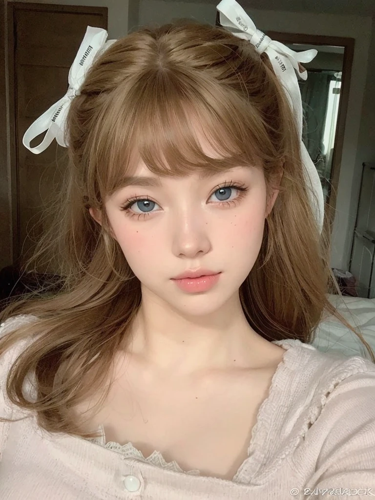 blonde with brown eyes