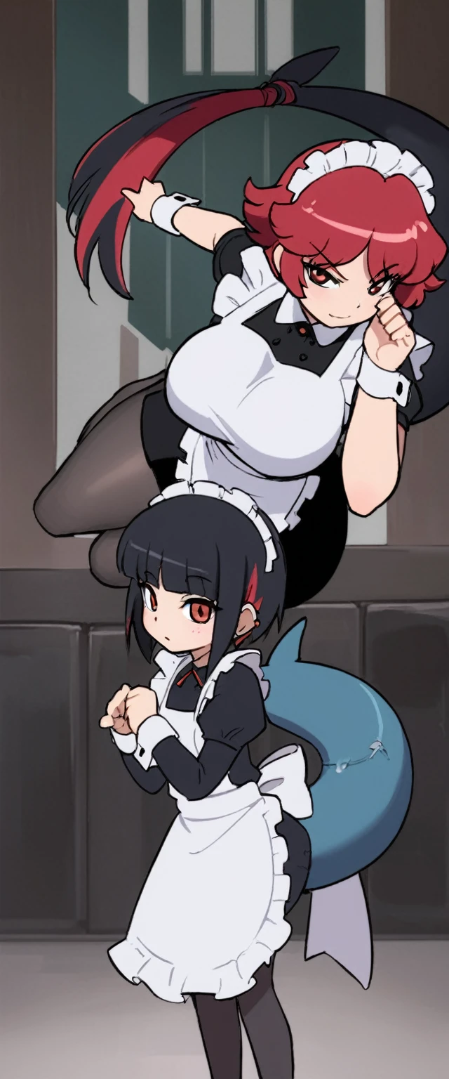 olo,1girl(big breast)(masterpiece, best quality:1.2),Ellen Jo，Zenless Zone Zero，alternate costume ,maid, shark tail, (shark girl:0.5), short hair，black hair，red eyes, tail, pantyhose,multicolored hair, black footwear, short sleeves, apron, wrist cuffs, maidheaddress, stockings, nyantchaellen joe, black hair, red hair，colored inner hair, multicolored hair, (red eyes:1.3), red hair, short hair, two-tone hair,apron, black pantyhose, black shirt, ear piercing, olo,1girl(big breast)(masterpiece, best quality:1.2),Ellen Jo，Zenless Zone Zero，alternate costume ,maid, shark tail, (shark girl:0.5), short hair，black hair，red eyes, tail, pantyhose,multicolored hair, black footwear, short sleeves, apron, wrist cuffs, maidheaddress, stockings, nyantchaellen joe, black hair, red hair，colored inner hair, multicolored hair, (red eyes:1.3), red hair, short hair, two-tone hair,apron, black pantyhose, black shirt, ear piercing, olo,1girl(big breast)(masterpiece, best quality:1.2),Ellen Jo，Zenless Zone Zero，alternate costume ,maid, shark tail, (shark girl:0.5), short hair，black hair，red eyes, tail, pantyhose,multicolored hair, black footwear, short sleeves, apron, wrist cuffs, maidheaddress, stockings, nyantchaellen joe, black hair, red hair，colored inner hair, multicolored hair, (red eyes:1.3), red hair, short hair, two-tone hair,apron, black pantyhose, black shirt, ear piercing, 