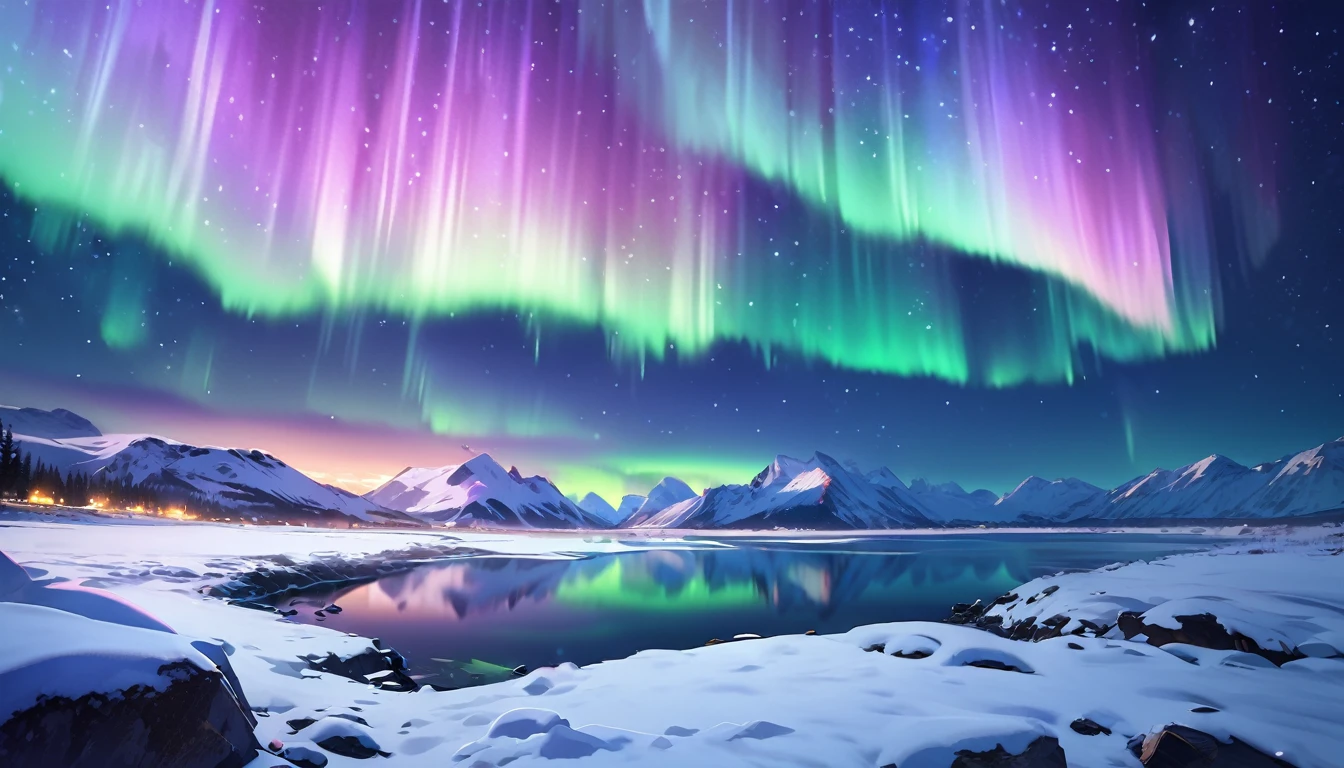 Aurora,Highest quality,masterpiece,There are no humans,landscape