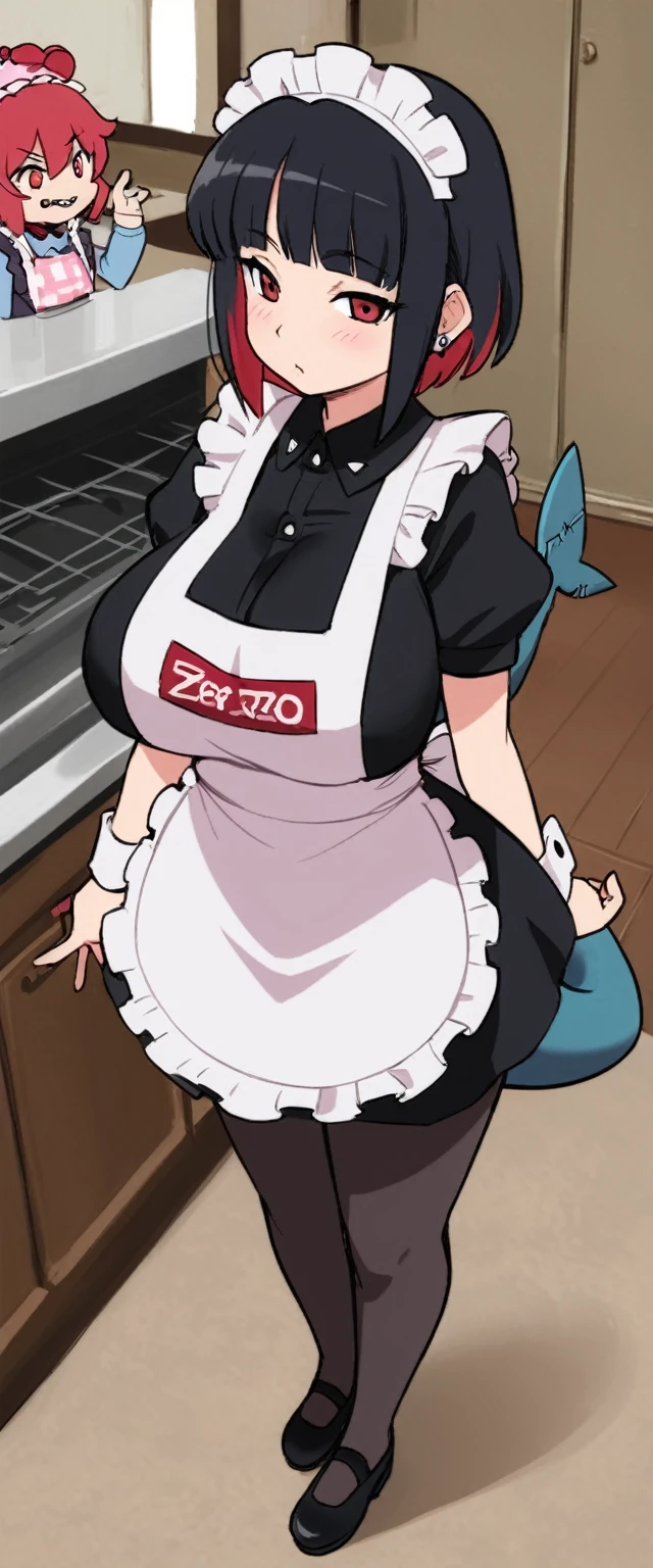 olo,1girl(big breast)(masterpiece, best quality:1.2),Ellen Jo，Zenless Zone Zero，alternate costume ,maid, shark tail, (shark girl:0.5), short hair，black hair，red eyes, tail, pantyhose,multicolored hair, black footwear, short sleeves, apron, wrist cuffs, maidheaddress, stockings, nyantchaellen joe, black hair, red hair，colored inner hair, multicolored hair, (red eyes:1.3), red hair, short hair, two-tone hair,apron, black pantyhose, black shirt, ear piercing, olo,1girl(big breast)(masterpiece, best quality:1.2),Ellen Jo，Zenless Zone Zero，alternate costume ,maid, shark tail, (shark girl:0.5), short hair，black hair，red eyes, tail, pantyhose,multicolored hair, black footwear, short sleeves, apron, wrist cuffs, maidheaddress, stockings, nyantchaellen joe, black hair, red hair，colored inner hair, multicolored hair, (red eyes:1.3), red hair, short hair, two-tone hair,apron, black pantyhose, black shirt, ear piercing, olo,1girl(big breast)(masterpiece, best quality:1.2),Ellen Jo，Zenless Zone Zero，alternate costume ,maid, shark tail, (shark girl:0.5), short hair，black hair，red eyes, tail, pantyhose,multicolored hair, black footwear, short sleeves, apron, wrist cuffs, maidheaddress, stockings, nyantchaellen joe, black hair, red hair，colored inner hair, multicolored hair, (red eyes:1.3), red hair, short hair, two-tone hair,apron, black pantyhose, black shirt, ear piercing, 