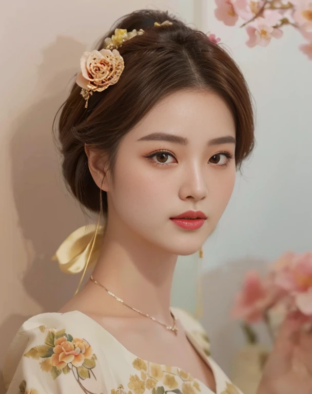 a close up of a woman with a flower tattoo on her arm, of taiwanese girl with tattoos, Chinese style, Asian girl with very large breasts measuring 36 inches, Chinese girl, Gorgeous Chinese model, with facial tattoo, Inspired by Xie Huan, oriental tattoos, floral tattoos, Hungry Ghost Festival, Season Wu, beautiful asian girl, tattoo, By Yang J, temporary tattoo, Inspiration from Wen Jia