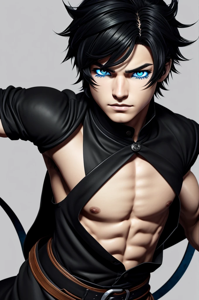 Male avatar with oni mask 