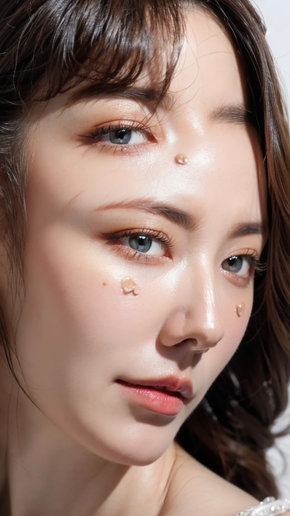 (masterpiece),(Highest quality:1.2),(Very detailed:1.2),(High resolution),(Photorealistic Stick),(RAW Photos),8K,Backlight,(Depth of written boundary),(Sleek lighting:1.2),Close-up of a undressed woman,Soft portrait shots,Beautiful Japanese Women,Gorgeous face portrait,(Eye light,Sharp pupils,Detailed eye drawing,)Very beautiful face,(Detailed skin texture:1.3),Beautiful portrait,A lovely and delicate face,Beautiful young Japanese woman,Look this way,front,(POV shot),(sleepy)
