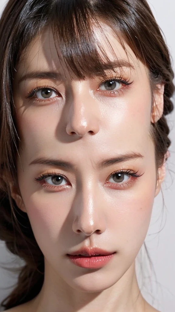 (masterpiece),(Highest quality:1.2),(Very detailed:1.2),(High resolution),(Photorealistic Stick),(RAW Photos),8K,Backlight,(Depth of written boundary),(Sleek lighting:1.2),Close-up of a undressed woman,Soft portrait shots,Beautiful Japanese Women,Gorgeous face portrait,(Eye light,Sharp pupils,Detailed eye drawing,)Very beautiful face,(Detailed skin texture:1.3),Beautiful portrait,A lovely and delicate face,Beautiful young Japanese woman,Look this way,front,(POV shot),(sleepy)