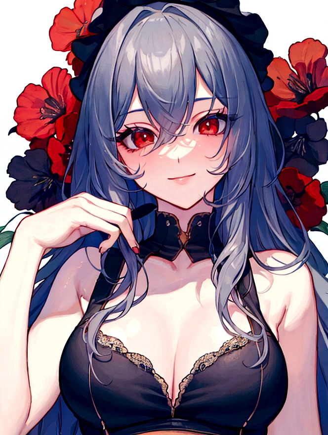 (masterpiece, Highest quality:1.2), (Ultra detailed face), (Very beautiful face), whole body, alone, Tall Boy, be patient, Male Focus, One boy, smile, View your viewers, Gray Hair, Red eyes, Clear eyes, Beautiful Eyes, Beautiful attention to detail, Long eyelashes, Black T-shirt, Short sleeve, Black trousers, Beautiful blue sky, Summer sky, Dynamic Angle Information