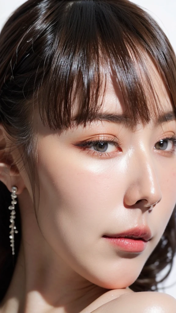 (masterpiece),(Highest quality:1.2),(Very detailed:1.2),(High resolution),(Photorealistic Stick),(RAW Photos),8K,Backlight,(Depth of written boundary),(Sleek lighting:1.2),Close-up of a naked woman,Soft portrait shots,Beautiful Japanese Women,Gorgeous face portrait,(Eye light,Sharp pupils,Detailed eye drawing,)Very beautiful face,(Detailed skin texture:1.3),Beautiful portrait,A lovely and delicate face,Beautiful young Japanese woman,Look this way,front,(POV shot),(sleepy)