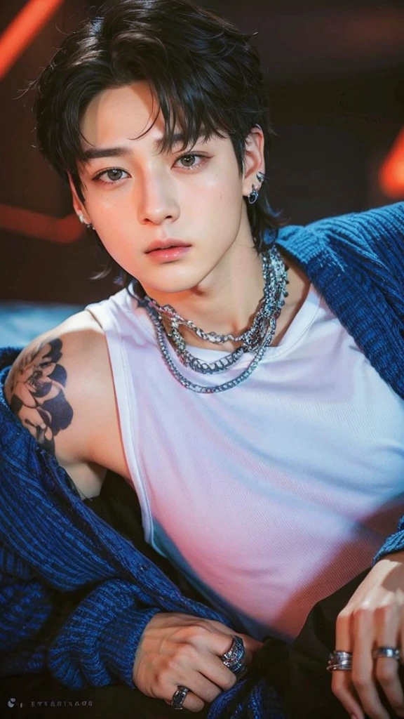 Jeon Jungkook very handsome and very serious look at the camera