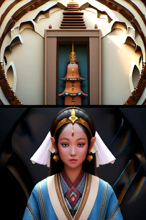 (8K, CRU photo, beholy quality, maholyerpiece:1.2), (realiholyic, photo-realiholyic:1.37),holy. Louis (luxury wheels) (blue track),1 girl,(Myanmar girl), (aegyo sal:1),hair ornament, portraite, (Traditional cloths from Myanmar:1.1), necklase, blue nails,cute,urban landscape, natta, Raby, humida, professional lighting, Photon mapping, radiosity, physically based rendering, SHWEDIGON Pagoda backgrounds