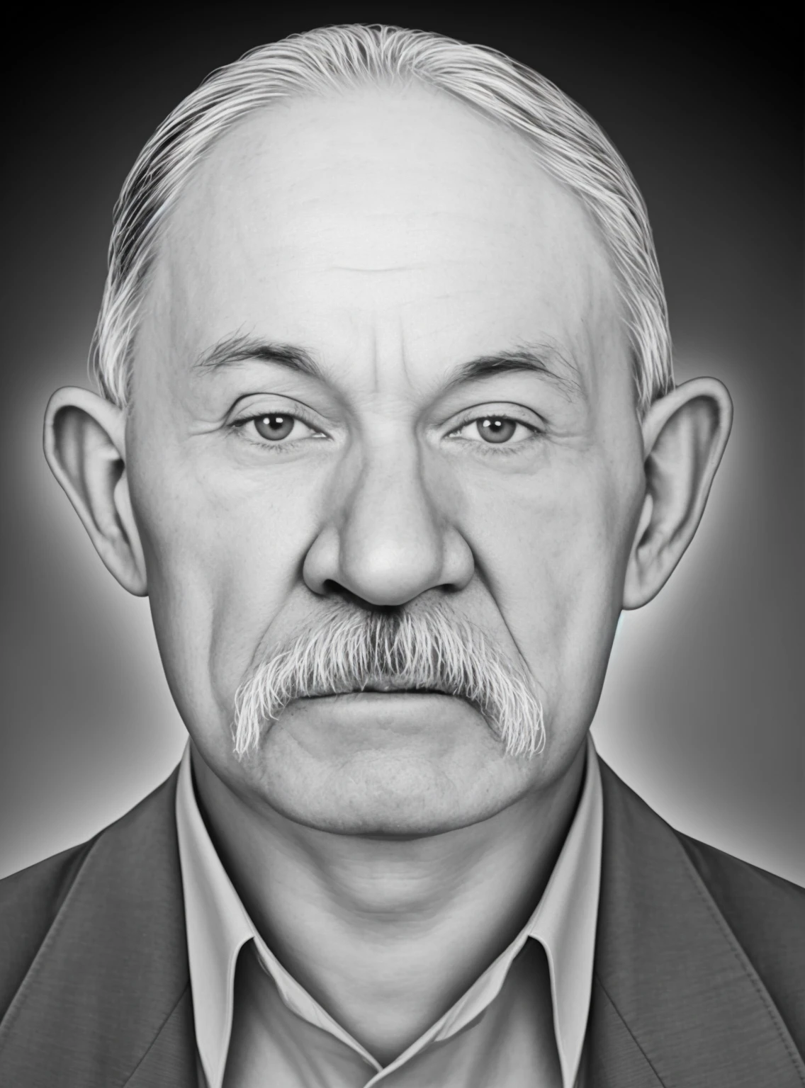 RAW photo, a portrait photo of 70 y.o man, густые усы, natural skin, 8k uhd, high quality, film grain, Fujifilm XT3